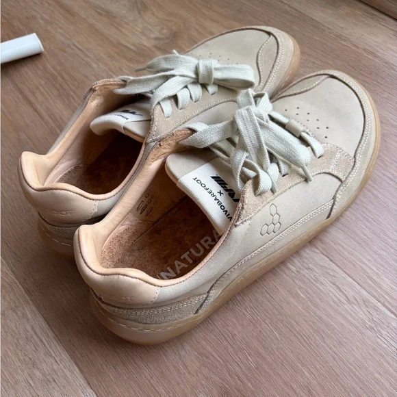 Vivobarefoot Women's Gobi leather Sneakers sand - Picture 3 of 8